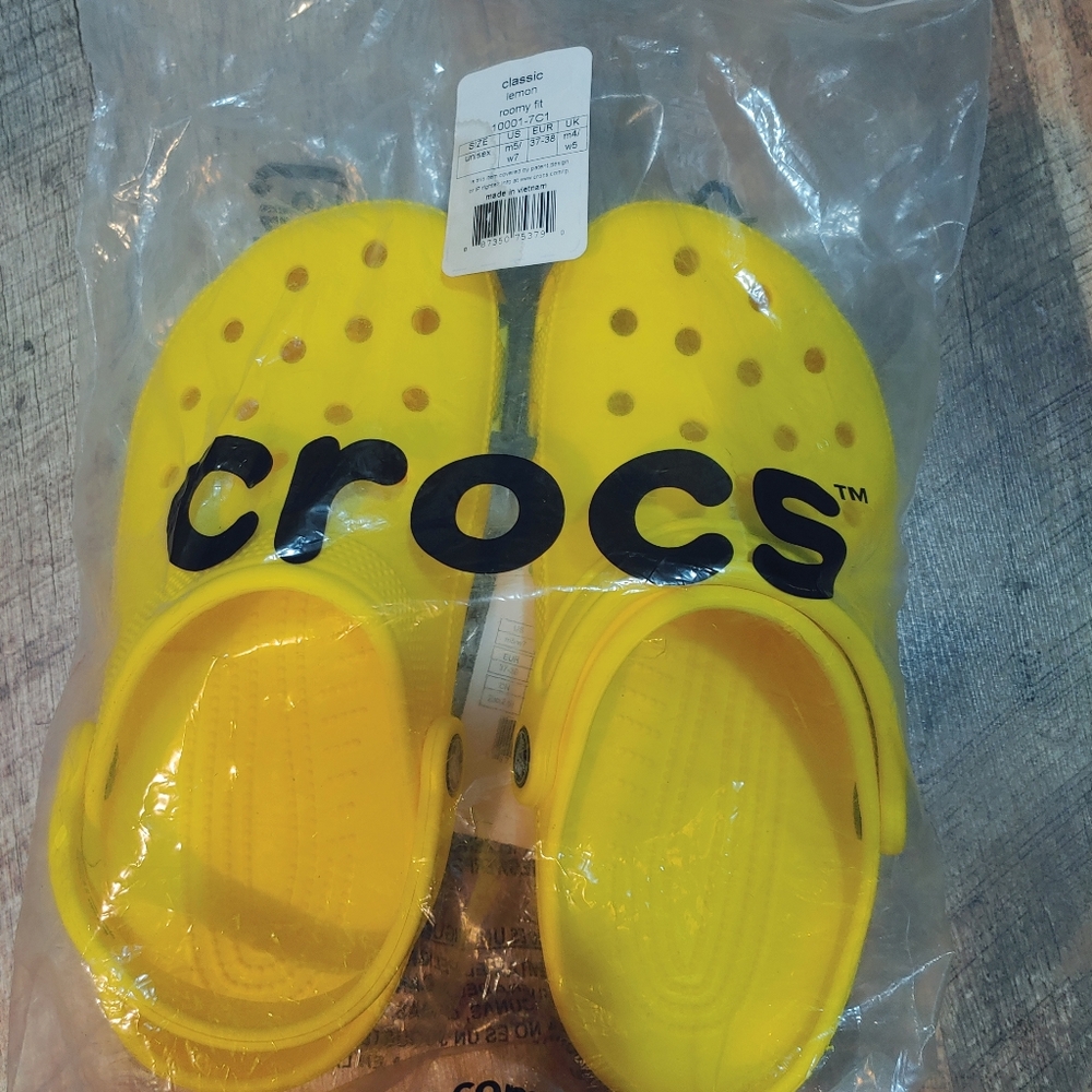 Yellow crocs